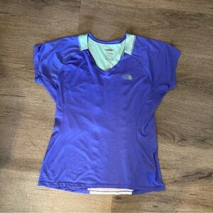 North Face Flight Series Flash Dry Purple Tee L EUC